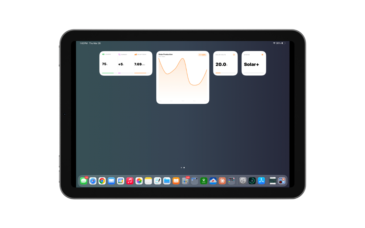 AmpWidgets on iPad